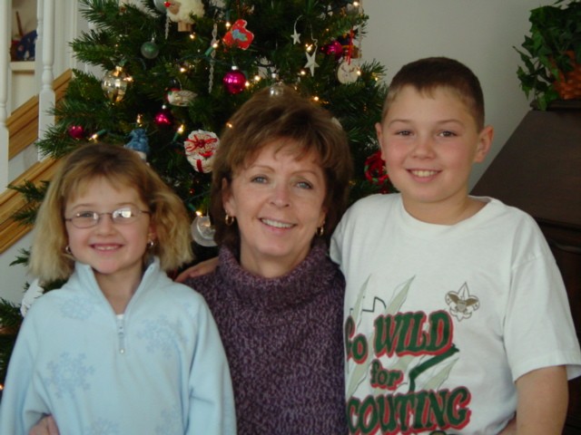 Emily and Austin, Christmas 2003